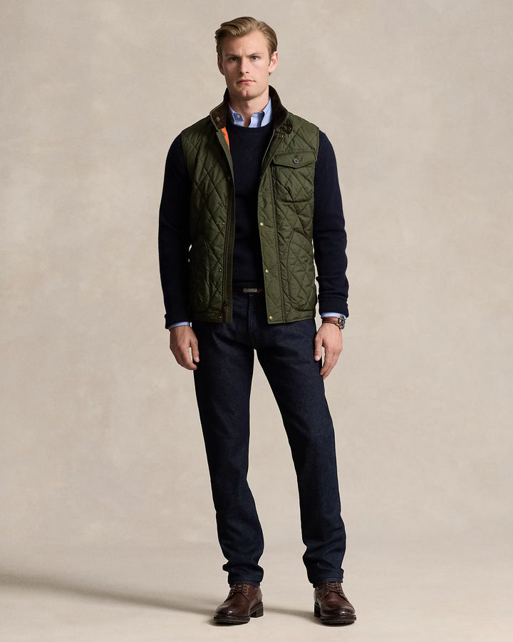 Ralph Lauren The Beaton Καπιτονέ Γιλέκο | Λαδί