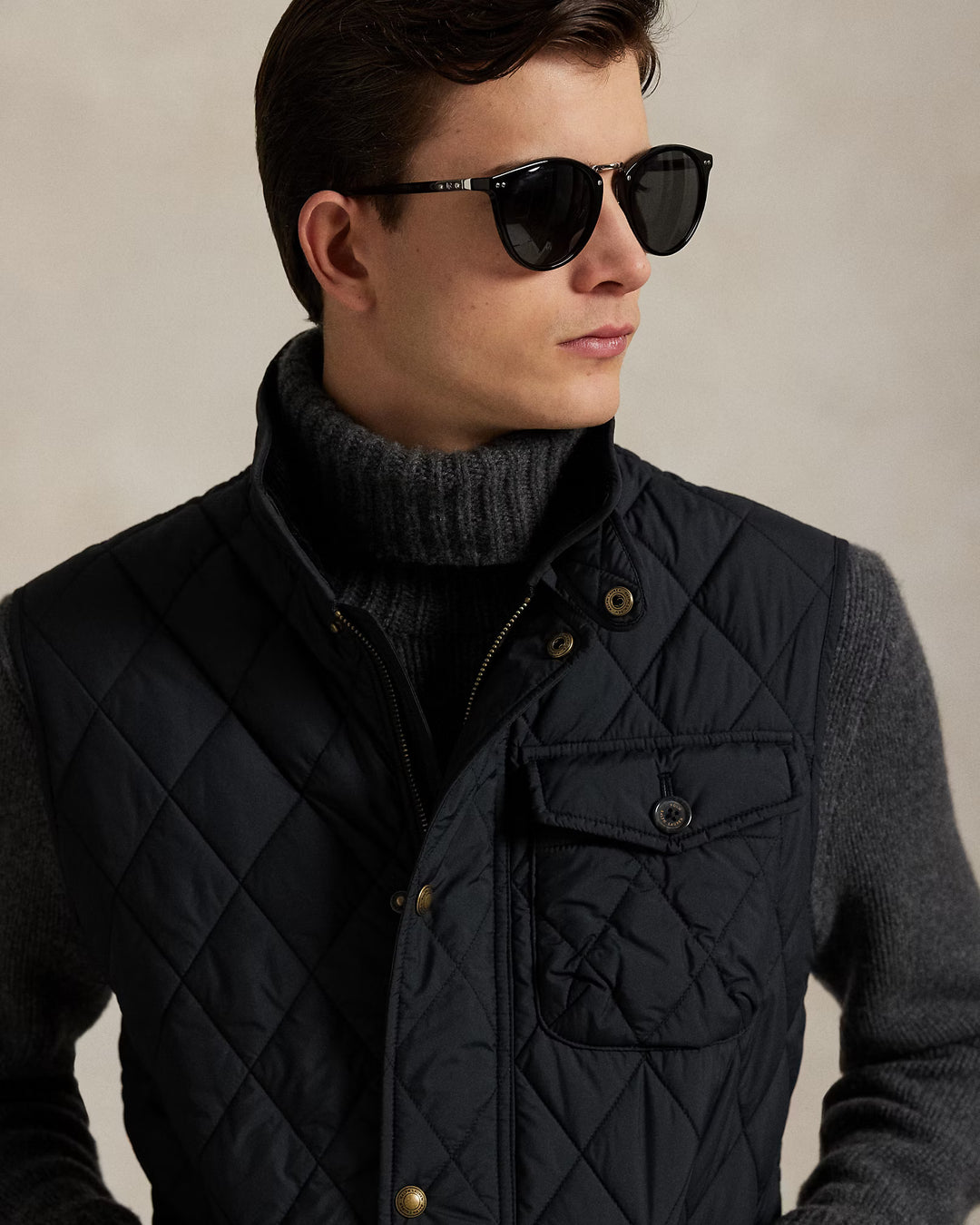 Ralph Lauren The Beaton Quilted Utility Gilet | Black