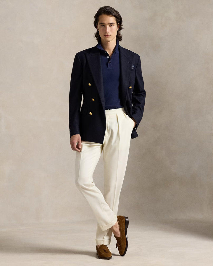 Ralph Lauren Custom Slim Fit Stretch Mesh Polo Shirt | Refined Navy