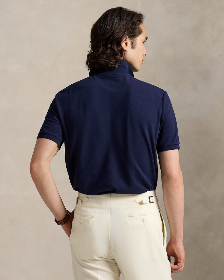 Ralph Lauren Custom Slim Fit Stretch Mesh Polo Shirt | Refined Navy
