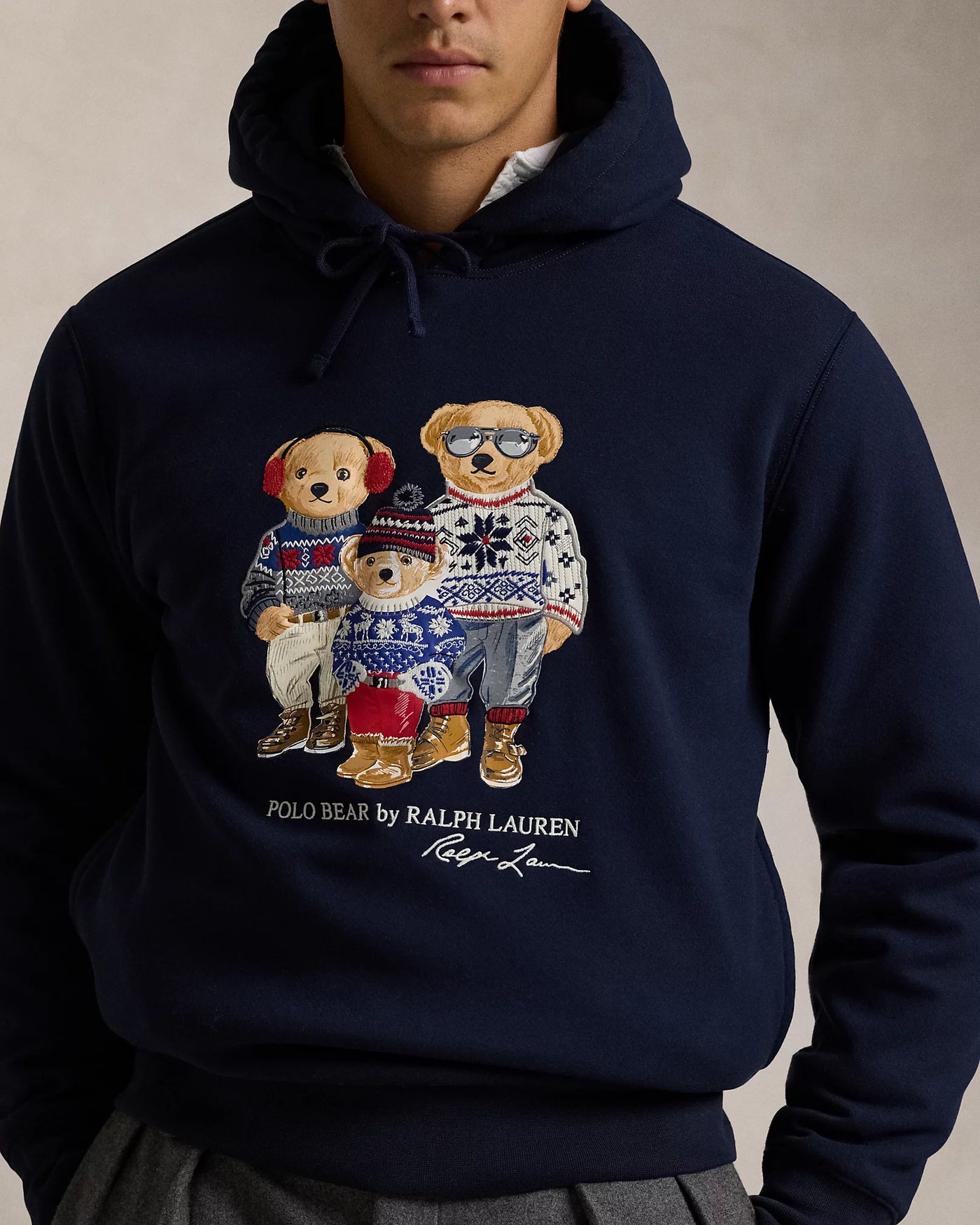 Ralph Lauren Polo Bear Family Φλις Φούτερ | Σκούρο Μπλε