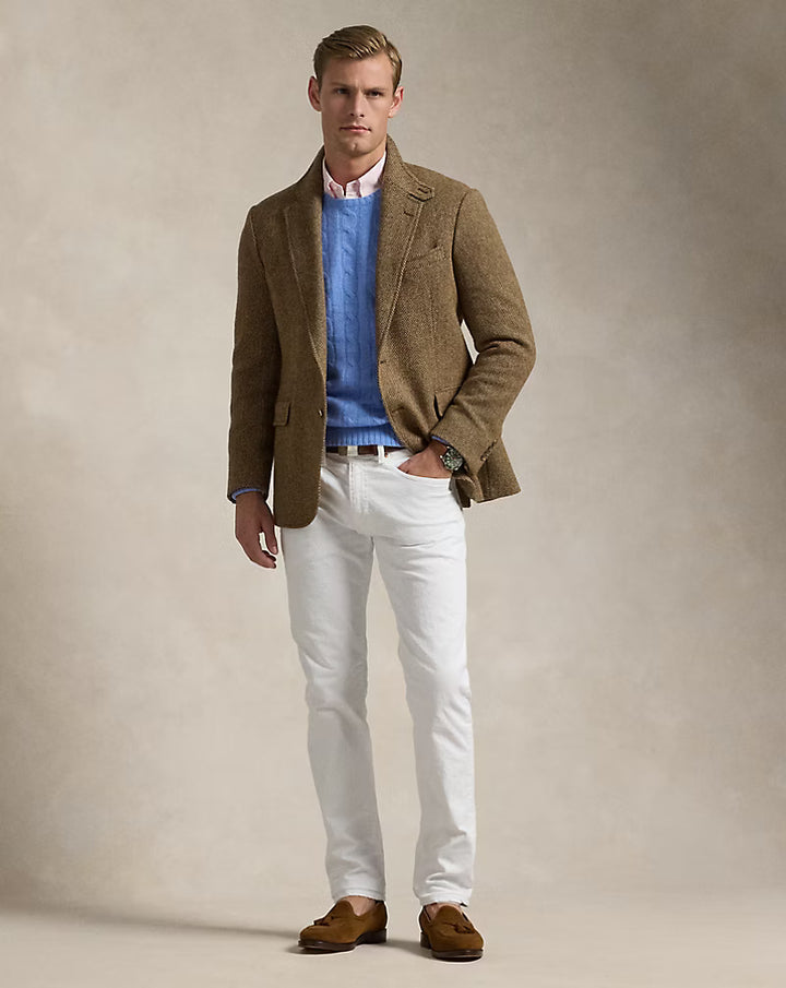 Ralph Lauren Sullivan Slim Polo Pony Stretch Jean | White