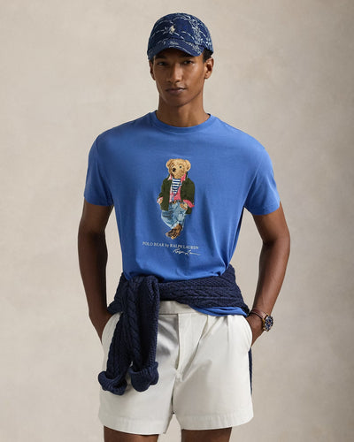 Ralph Lauren Classic Fit T-Shirt με Αρκούδα | Μπλε Iris