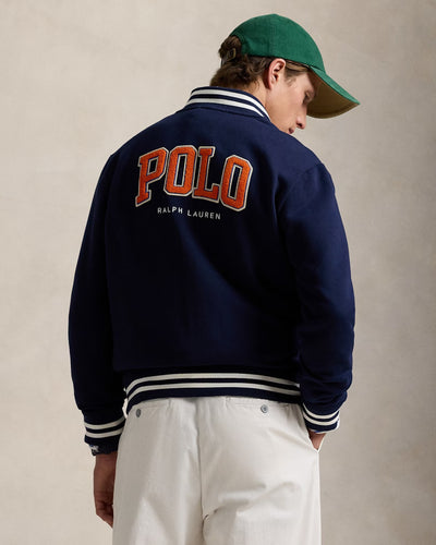 Ralph Lauren The RL Fleece Baseball Ζακέτα | Σκούρο Μπλε