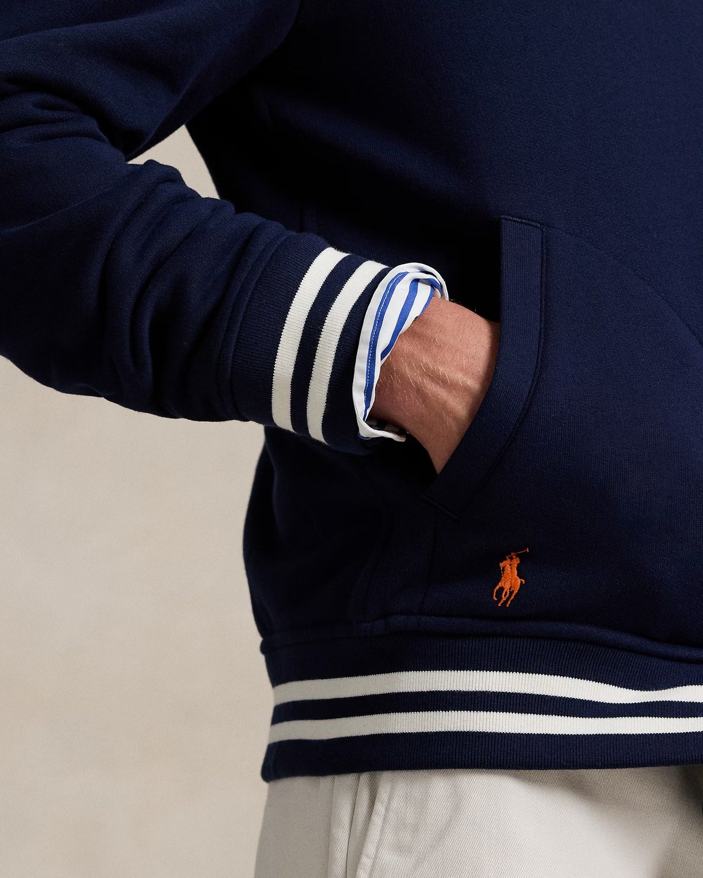 Ralph Lauren The RL Fleece Baseball Ζακέτα | Σκούρο Μπλε