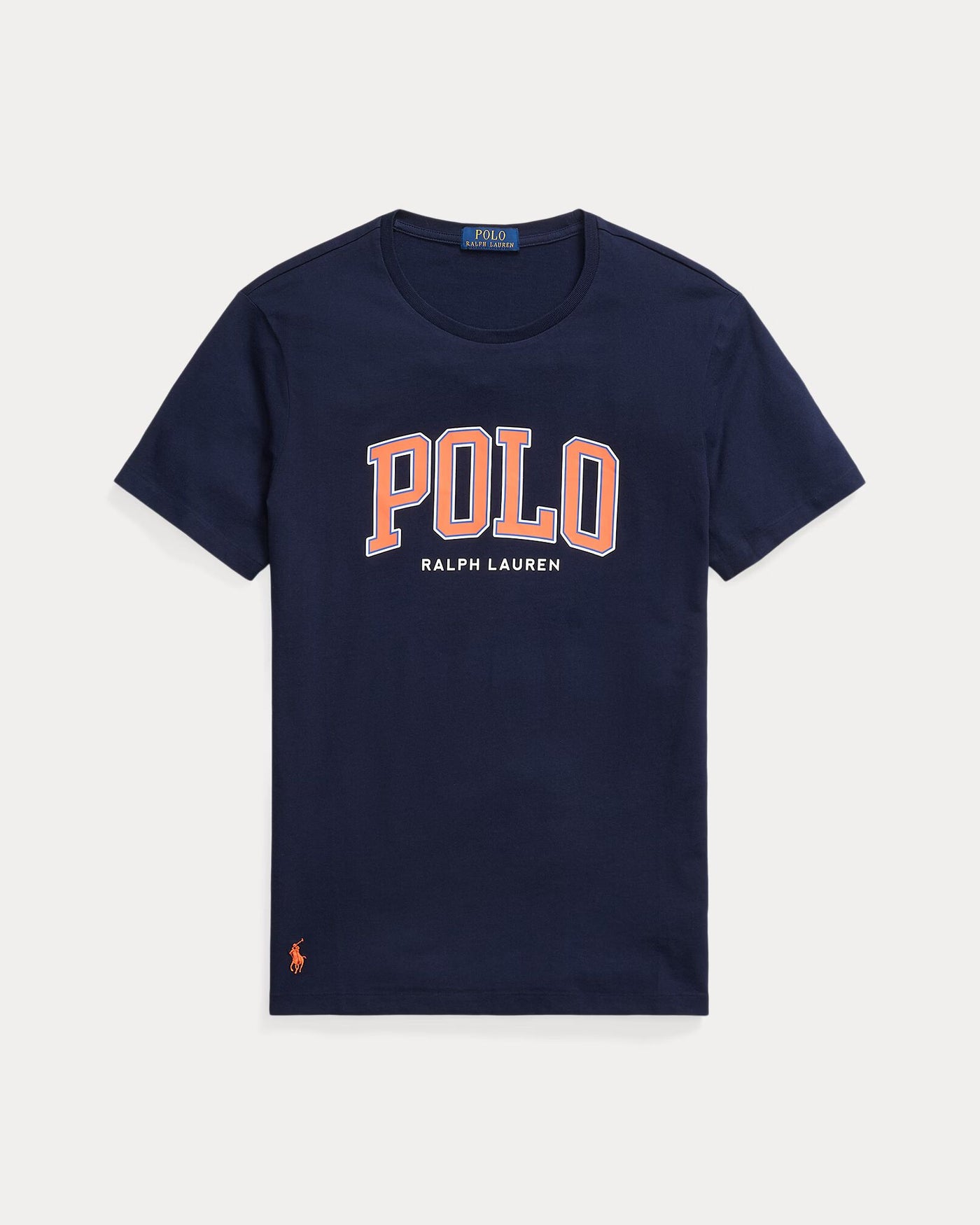 Ralph Lauren Custom Slim Fit T-Shirt με Γράμματα | Σκούρο Μπλε