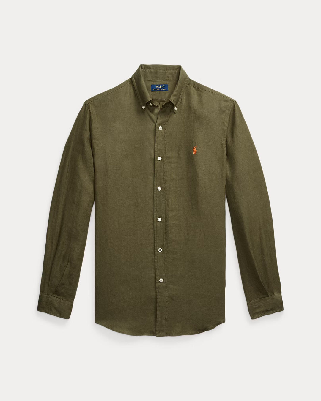 Ralph Lauren Custom Fit Linen Shirt | New Olive