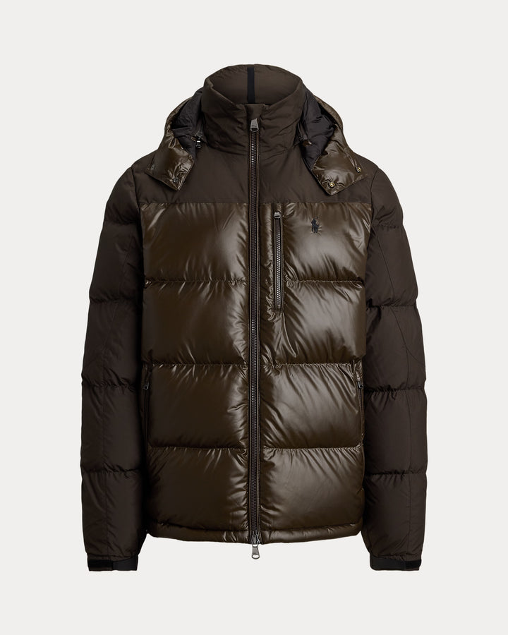 Ralph Lauren The Gorham Two-Tone Down Jacket | Brown Matte/Glossy