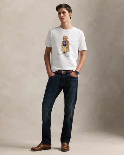 Ralph Lauren Custom Slim Fit Polo Bear Jersey T-Shirt | White