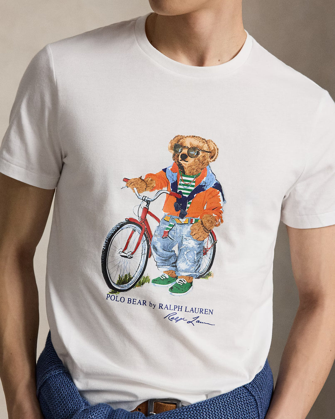 Maglietta Polo Bear Ralph Lauren Custom Slim Fit | Bianca