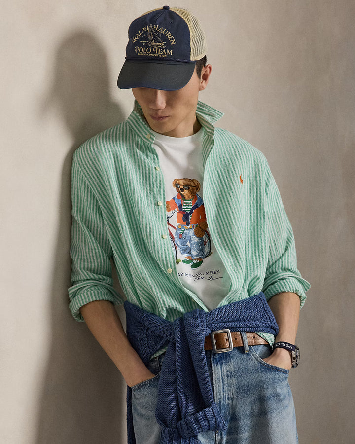Maglietta Polo Bear Ralph Lauren Custom Slim Fit | Bianca