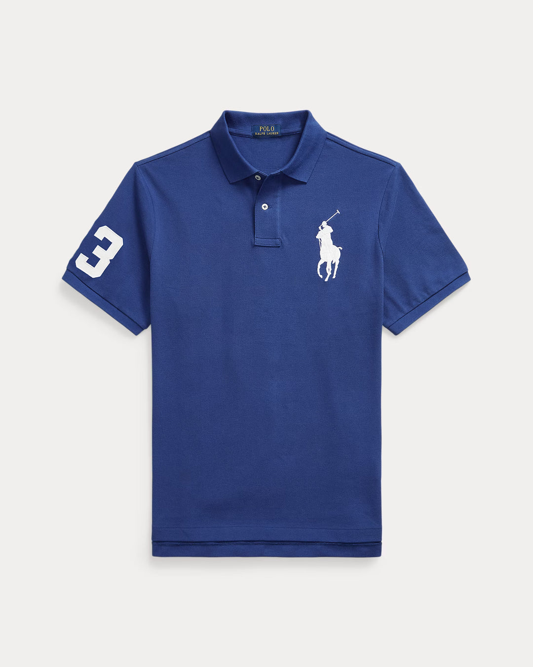 Ralph Lauren Big Pony Cotton Mesh Polo Shirt | Blue Yacht