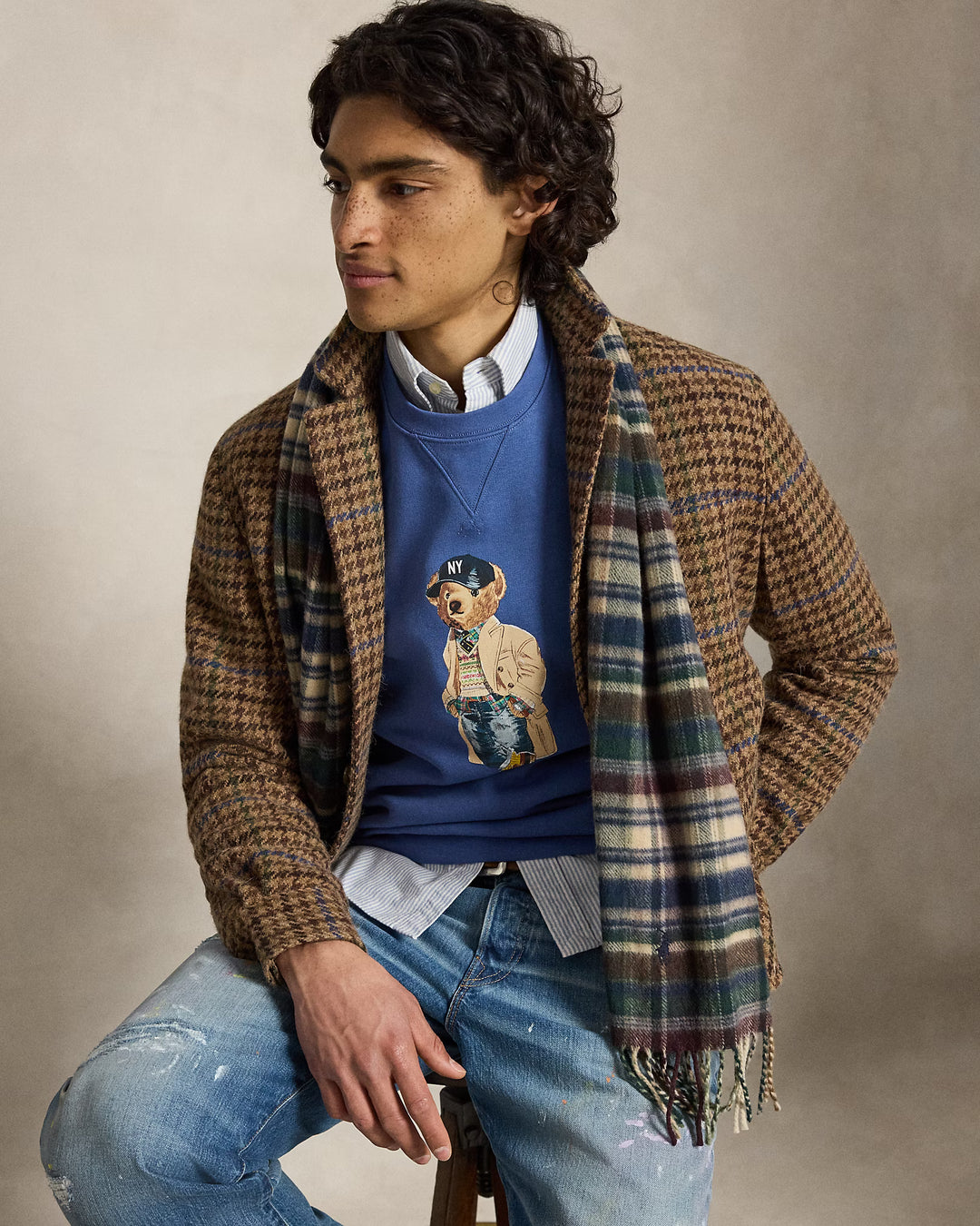 Ralph Lauren Polo Bear Fleece Sweatshirt | Bastille Blue