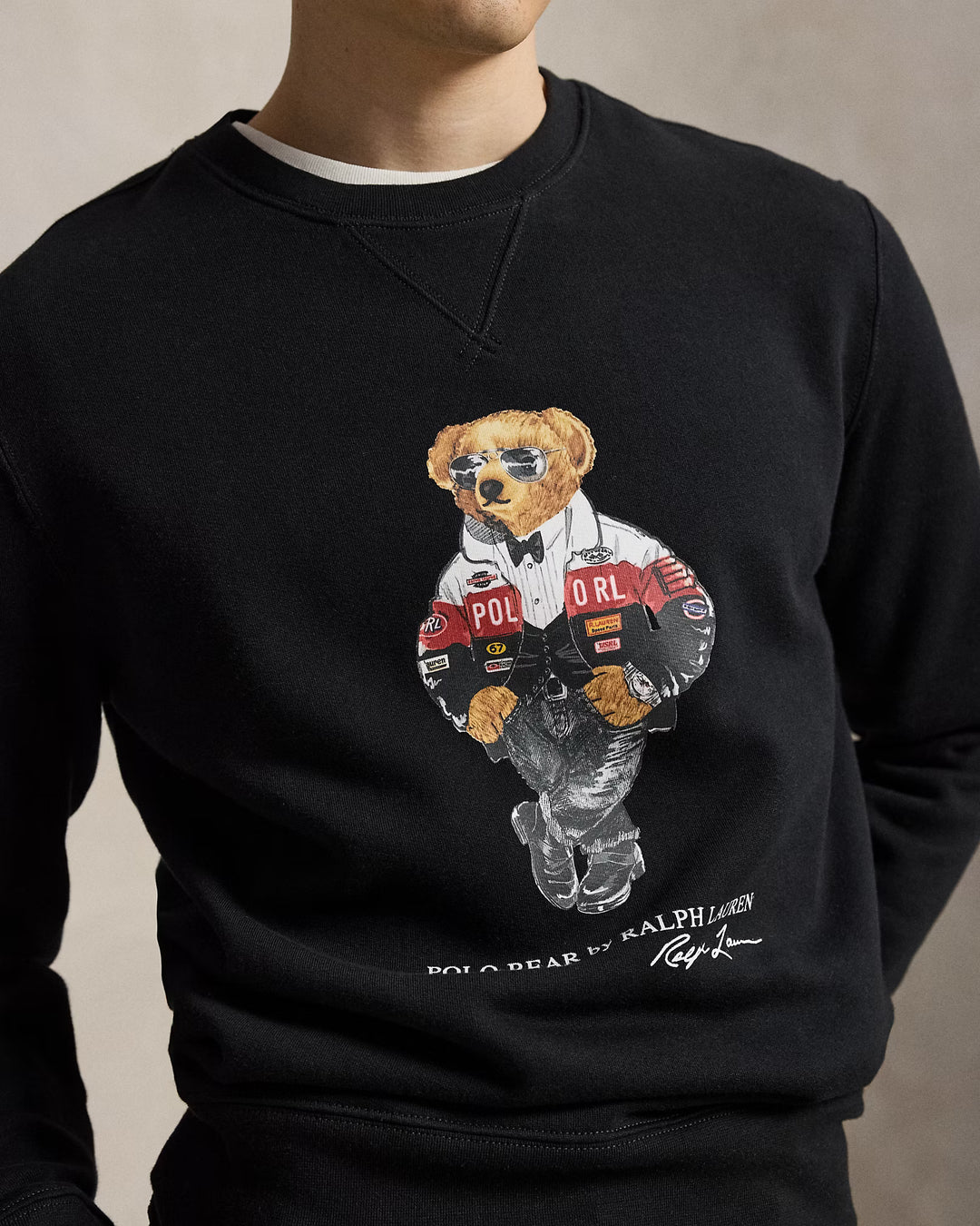 Ralph Lauren Polo Bear Fleece Sweatshirt | Polo Black