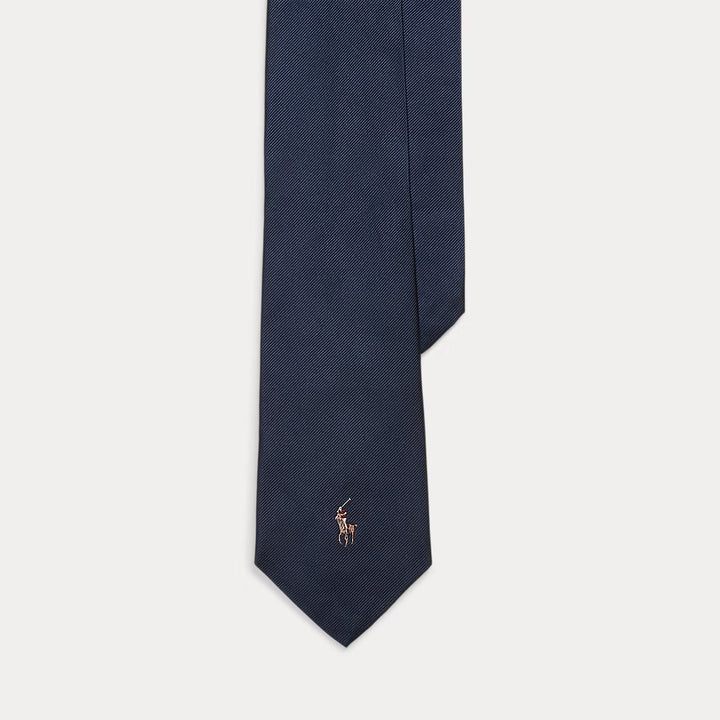 Ralph Lauren Polo Pony Silk Repp Tie | Navy