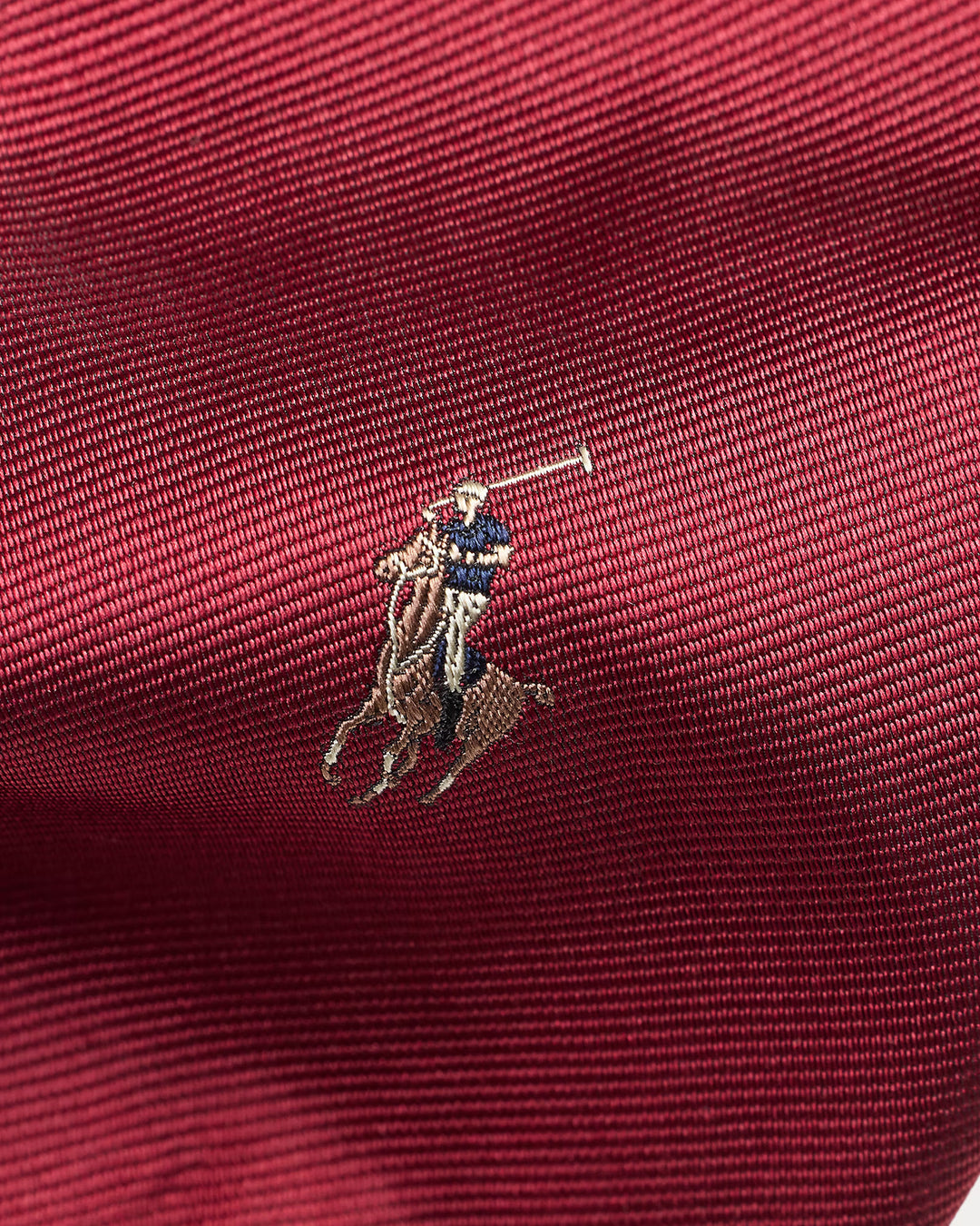 Ralph Lauren Polo Pony Silk Repp Tie | Holiday Red