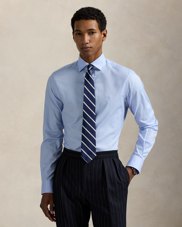 Ralph Lauren Custom Fit Textured Shirt | Blue