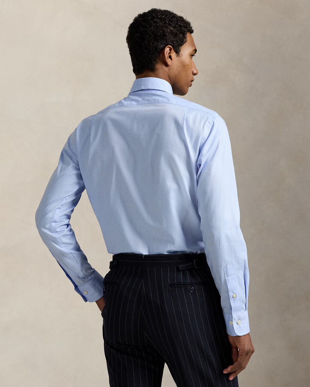 Ralph Lauren Custom Fit Textured Shirt | Blue