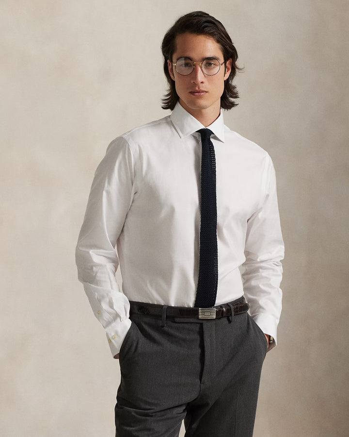 Ralph Lauren Custom Fit Textured Shirt | White