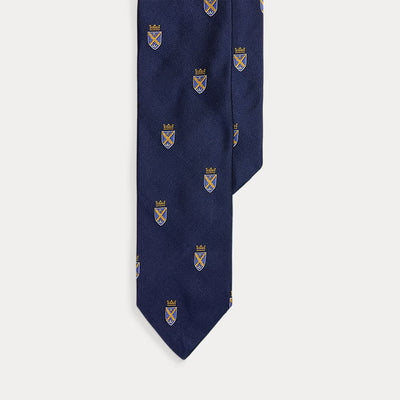 Ralph Lauren Silk Repp Club Tie | Navy