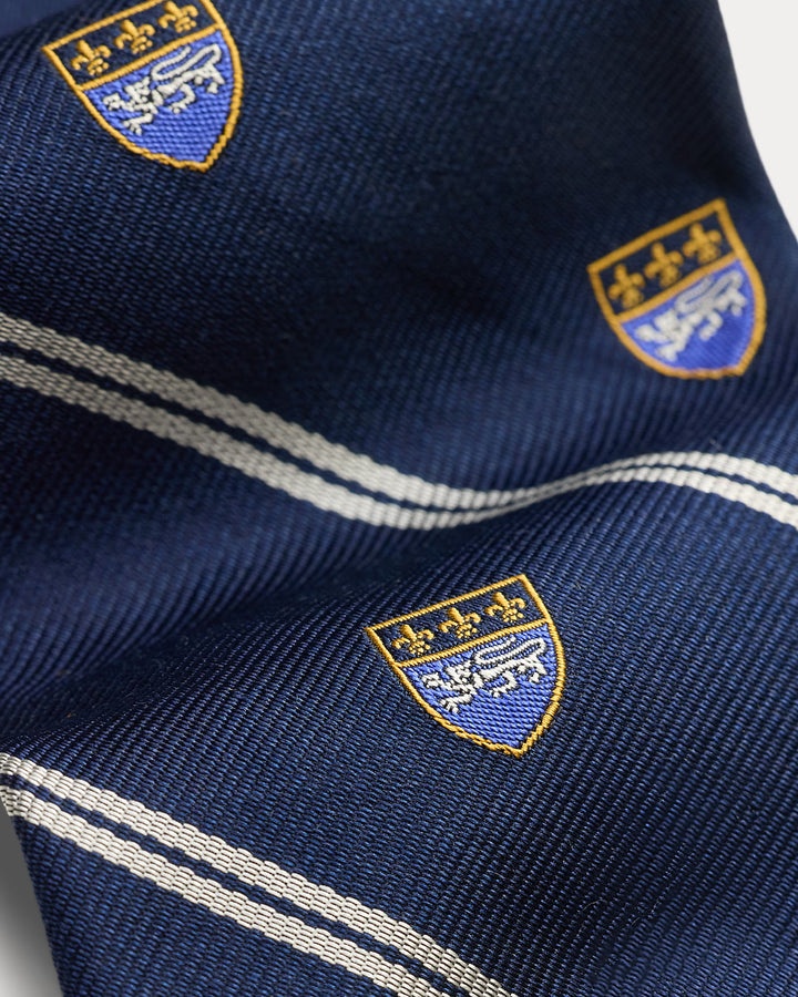 Ralph Lauren Striped Silk Club Tie | Navy