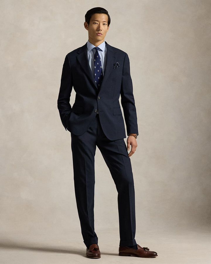 Ralph Lauren Custom Fit Striped Poplin Shirt | Blue/White