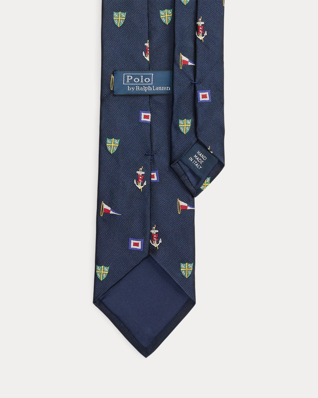 Ralph Lauren Ναυτική μεταξωτή γραβάτα Repp | Navy/Multi