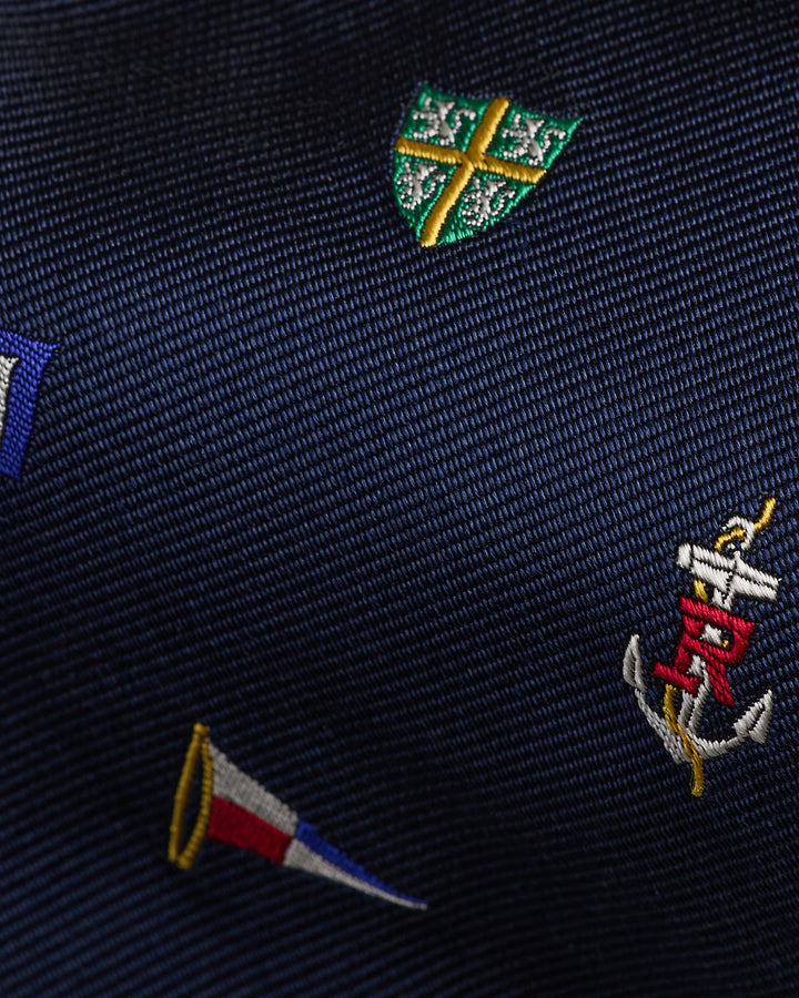 Ralph Lauren Ναυτική μεταξωτή γραβάτα Repp | Navy/Multi
