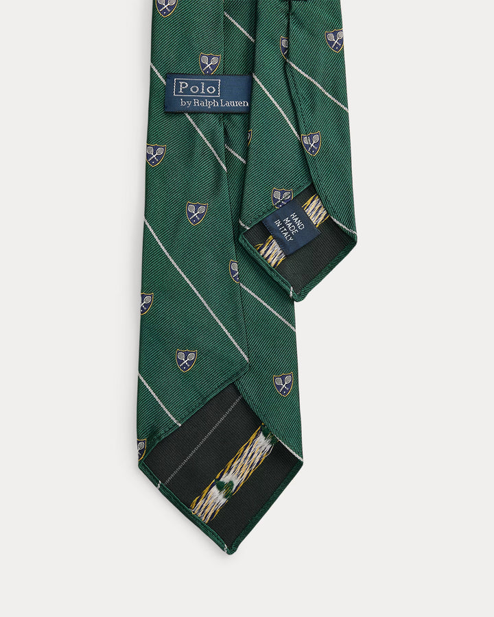 Corbata de seda a rayas de estilo vintage de Ralph Lauren | New Forest