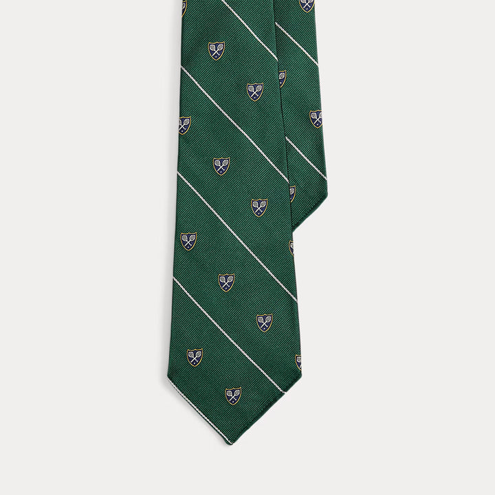 Corbata de seda a rayas de estilo vintage de Ralph Lauren | New Forest