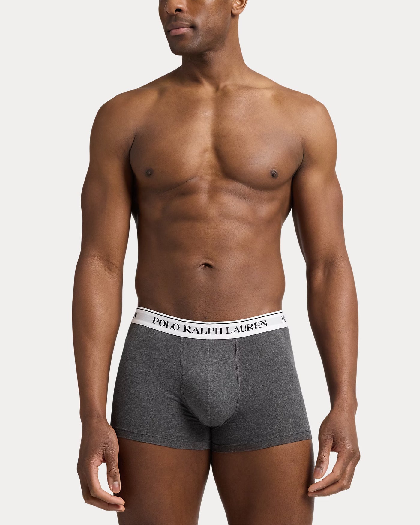 Ralph Lauren Classic Stretch-Cotton Trunk 3-Pack | Black/Dark Grey/White