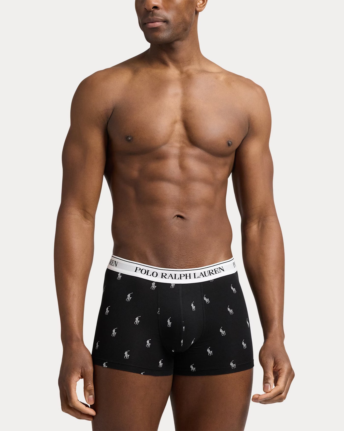Ralph Lauren Classic Stretch-Cotton Trunk 3-Pack | Black/Dark Grey/White