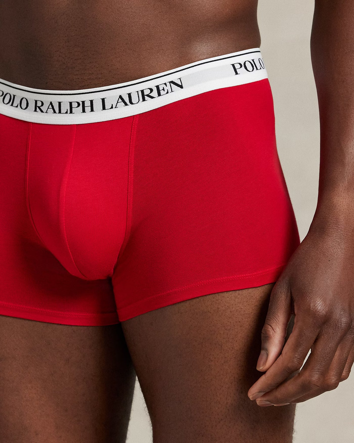 Ralph Lauren Classic Stretch-Cotton Trunk 3-Pack | Red/Cobalt/Black