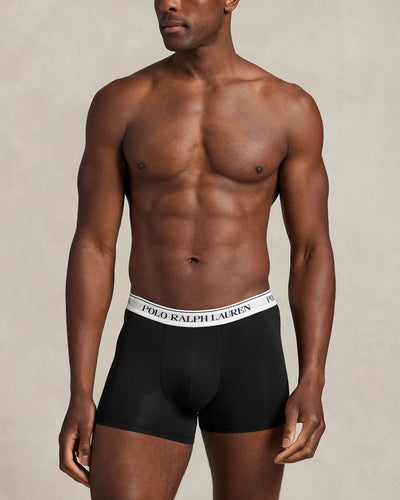Ralph Lauren Classic Stretch-Cotton Trunk 3-Pack | Red/Cobalt/Black