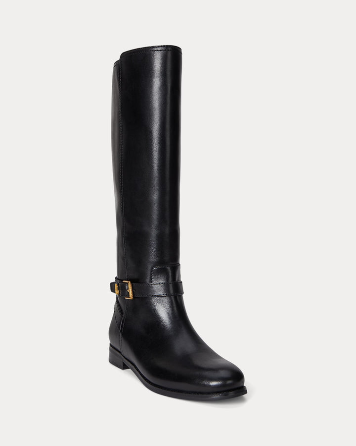 Lauren Ralph Lauren Brooke II Burnished Leather Tall Boot | Black