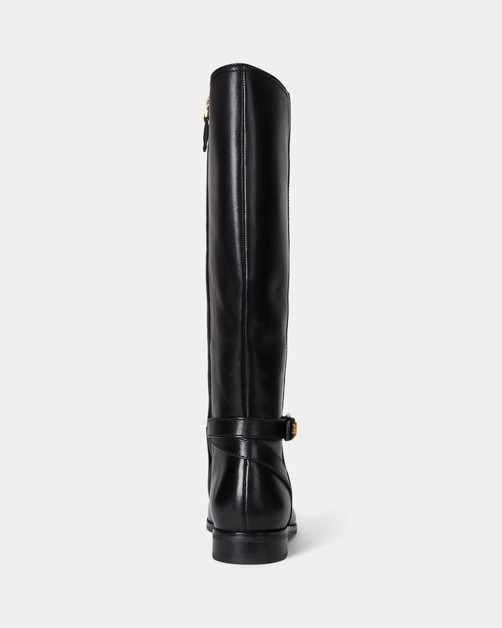Lauren Ralph Lauren Brooke II Burnished Leather Tall Boot | Black