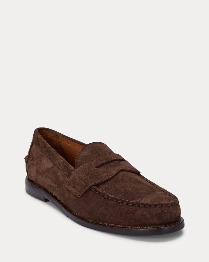 Ralph Lauren Herren Alston Pennyloafer aus Wildleder in Dunkelbraun – alternative Ansicht