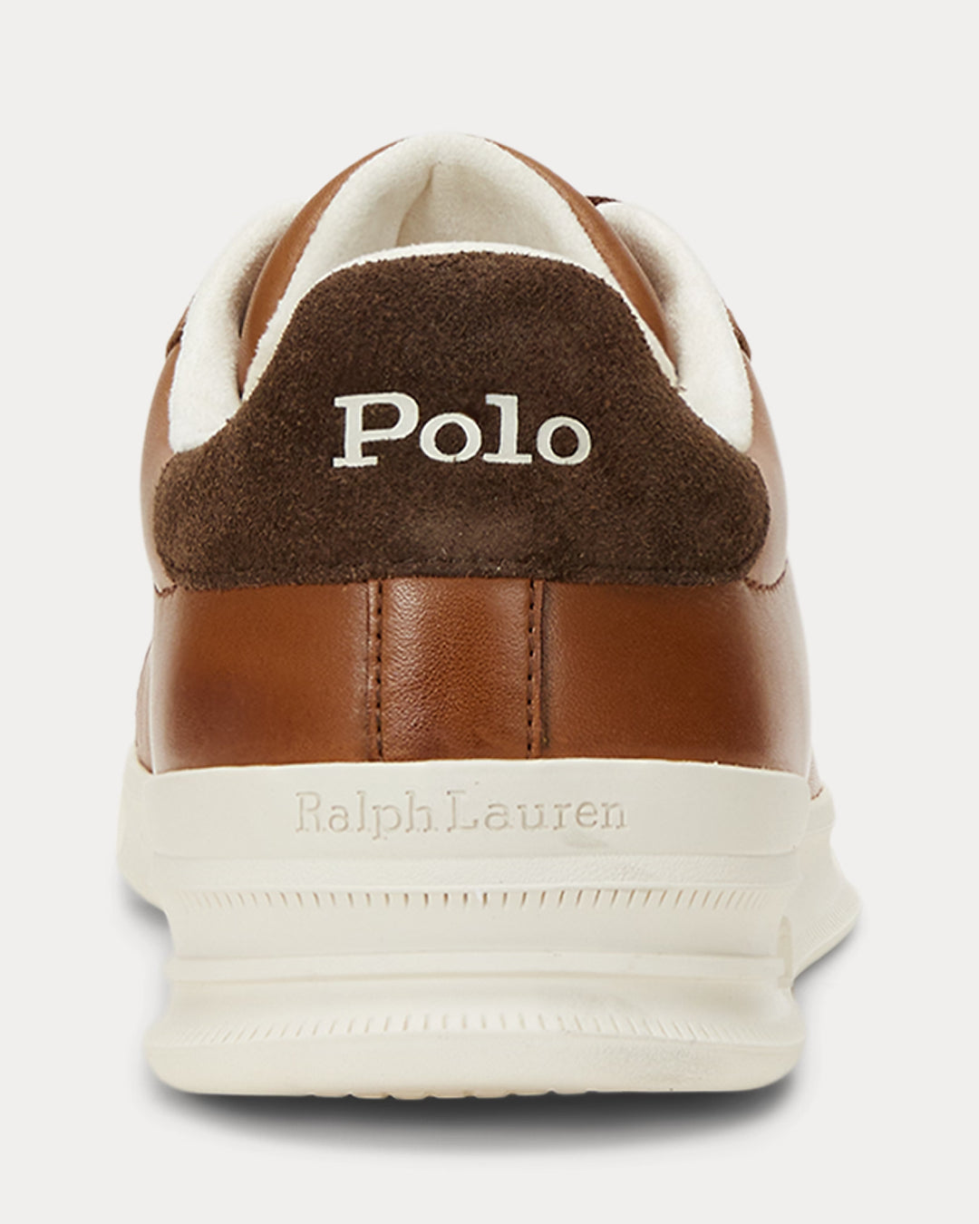Δερμάτινα αθλητικά παπούτσια Ralph Lauren Heritage Court II | Μπεζ/Εκρού