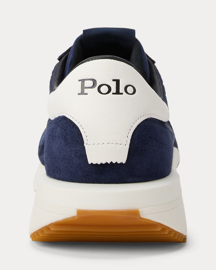حذاء Train 89 الرياضي الرجالي من Ralph Lauren بتفاصيل شامواه Hunter Navy – عرض بديل
