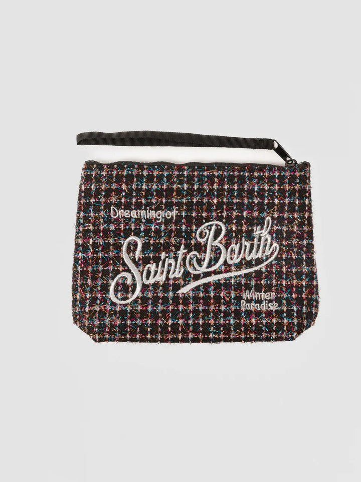 MC2 Saint Barth Tweed Pouch | Black