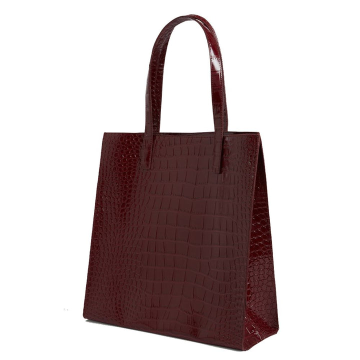 Ted Baker Wenella Croc Effect Large Icon Bag | Wine
