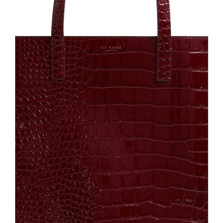 Ted Baker Wenella Croc Effect Large Icon Bag | Wine