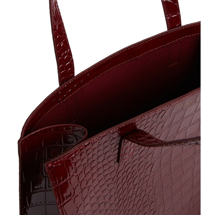 Ted Baker Wenella Croc Effect Large Icon Bag | Wine