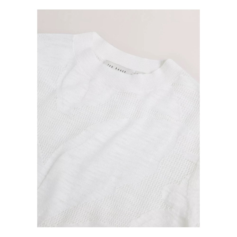 Ted Baker Zoraya Strick-T-Shirt | Elfenbein