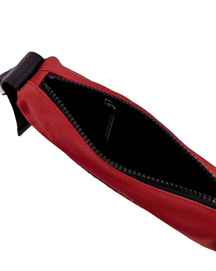 Karl Lagerfeld Essential Nylon Shoulder Bag | Pompeian Red