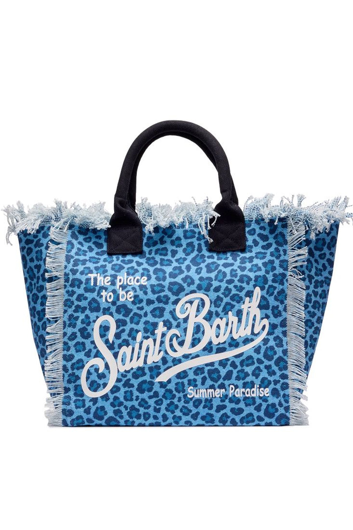 Sac fourre-tout en toile de coton MC2 Saint Barth Vanity | Denim Leo