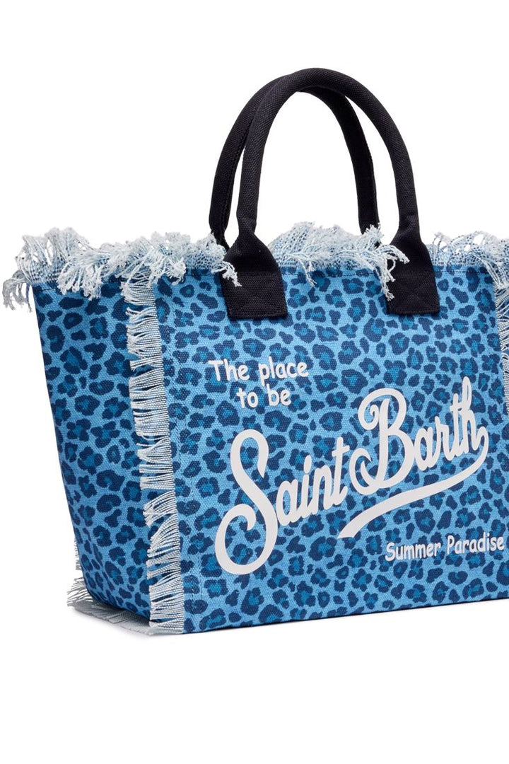 Sac fourre-tout en toile de coton MC2 Saint Barth Vanity | Denim Leo