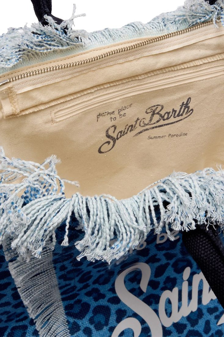 Sac fourre-tout en toile de coton MC2 Saint Barth Vanity | Denim Leo