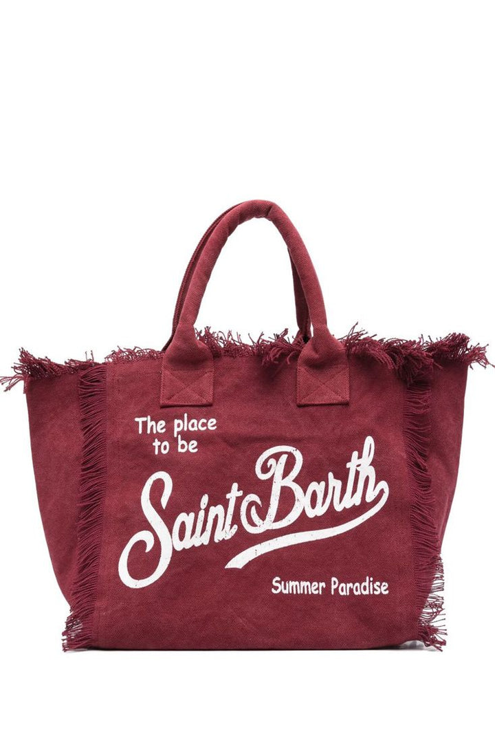 Borsa tote in tela di cotone MC2 Saint Barth Vanity | Bordeaux