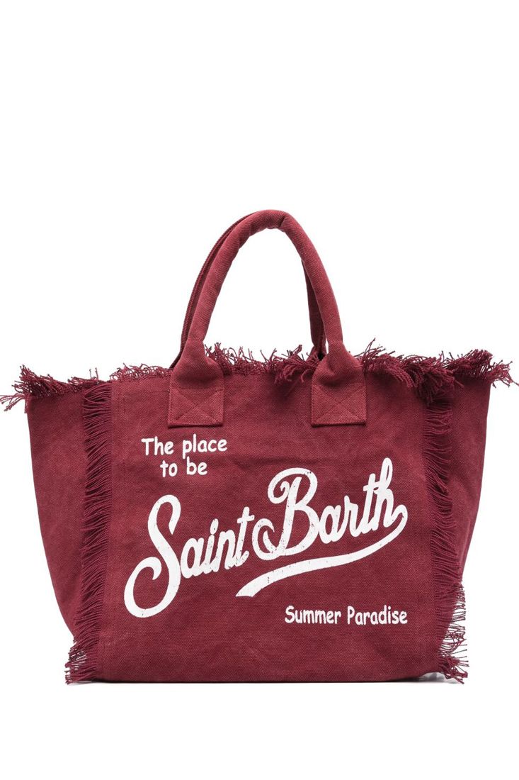 MC2 Saint Barth Vanity Baumwoll-Canvas-Tragetasche | Bordeaux